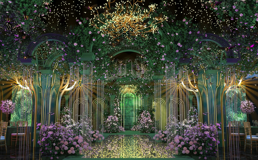 西青奇妙森林婚礼堂效果展示