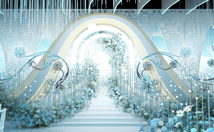 西青釡香烙馍村水晶厅效果展示